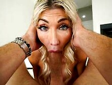 Big tits milf wants it hard,  licks ass before doing blowjob