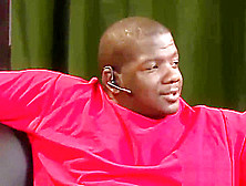 Ebony MILF slut Elena Love slobbering on a long black boner