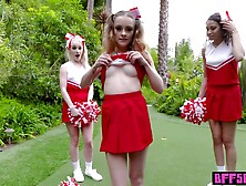 Gia Gelato,  Lily Glee And Emma Starletto - Ebony Old Cheerleader And Banging