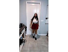 Busty Latina In Schoolgirl Uniform (2K) - Uniform Cosplay Pov Homemade Hardcore