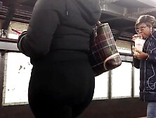 Latina Booty in Vpl See-thru Spandex