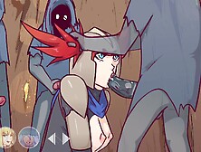 FANDELTALES Anime Jean the Warrior Group-Fucked by Monsters