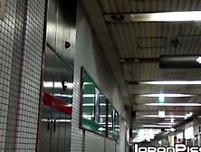 Voyeur follows businesswoman and records them peeing