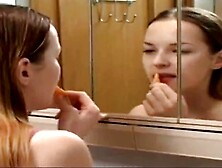 Oral Sex By Russian Teens In The Bathroom