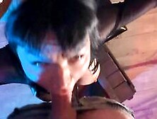 Brunette subordinated loves to be roped and cumshot in her throat for a nasty