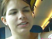 Zuzinka Plays With Dildo In A Crowded Train