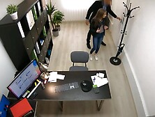 Cctv Footage Of Sexy Blonde Getting Fucked In The Office