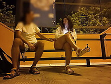 Stranger Seduced A Milf At A Bus Stop.  Fucking On The Street With Someone Else's Wifey