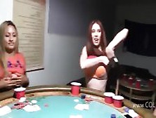 Young Girls Loving On Poker Night