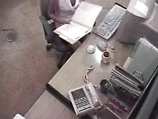 Hidden Security Spy Cam Caught Office Girl Masturbating