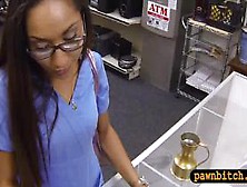 Desperate Nurse Pawning Her Old Teapot And Gets Pounded