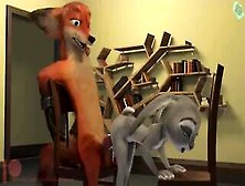 Str8 Animated Fur Porn Compilation: Poontown