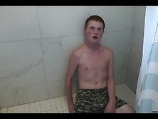 Ginger Twink Fucked In The Bathroom