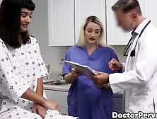 Apryl Reins Pierced Tits Look So Yummy While Her Pervy Doctor Does A Regular Check Up