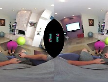 VRHUSH Jenna Foxx gets bent over and screwed in yoga panties