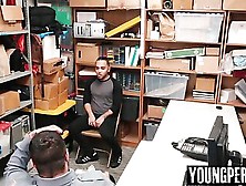 Straight Latino Perp Detained And Ass Fucked By Officer