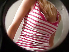 Victoria Jerks Out Hot Load At Gloryhole