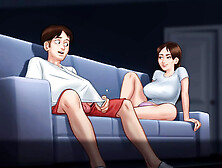 Lewd Hentai Game with Footjob and Full Sex Creampie