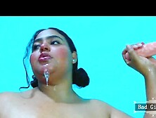 Bbw Latina Babe Blowjob,  Deepthroat And Handjob