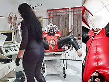 Bound and drilled by Mistressluciana in an extreme BDSM scene