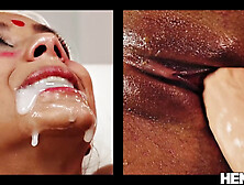 Queen Of Squirt & Double Penetration By Sex Machine