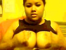 Exposing My Huge Latin Breasts