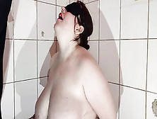 Wc Slave Bitch With Humongous Udders Service Dudes Out As A Living Toilet