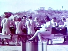 Outdoor Nudists Enjoying Naked Lifestyle (1950s Vintage)