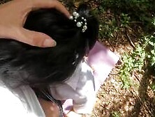 Thai Couple's Forest Adventure: Public Doggystyle Creampie