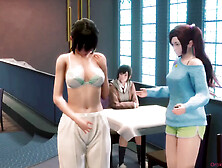 She got way too comfy at the restaurant