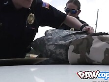 Cock Hungry Bbw Cops Going Hard And Raw With Interracial Action