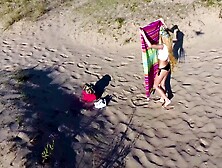 Beach Masturbation On A Public Beach With Pornstar Jesse Empera