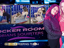 Kimberly and Melody - Squirting Locker Room Lesbians - PeepingThom