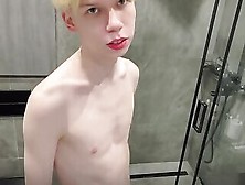 Cute Twink Shows His Hung Cock