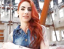 Tattooed Redhead Bombshell Sheena Rose Gets Anal Screwed Outdoors