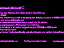 Findom Is Natural - Financial Domination Brat Domme From Iwantclips Majesty Natalie Femdom Self Perspective