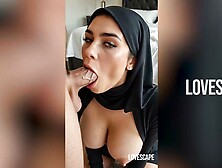 Hijab Housewife Sneaks Away Comp