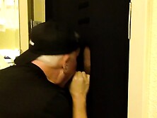 Gloryhole Gaydaddy Opens Mouth For Dick