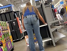 Worker with Tight Ass in Walmart