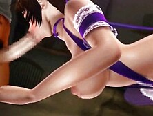 Animated bitch takes massive cock