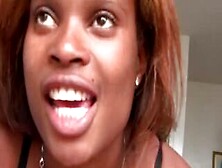 Sexy Redhead Ebony Slut Sucks & Bangs Penis