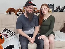 Redhead Teen fucks Nerd