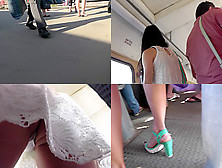 Hot Candid Upskirt Vid Show Amazing Skinny Ass