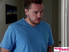 Cum thirsty Sia Lust Fucks Stepdad then fucks Stepbro for 2nd Creampie