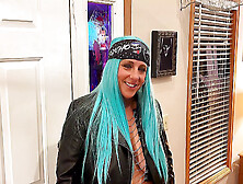 Hot Biker Chic FUCKED at Halloween Party!