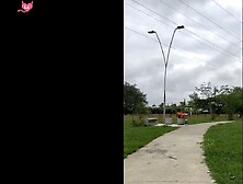 Reunion with Thalía Restrepo ends in a delicious hardcore fuck in public with semen i
