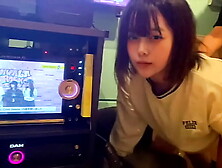 If it's just a bj,  it's not cheating,  right? A female student who cheats on her bf at karaoke with a male friend.  She loves the
