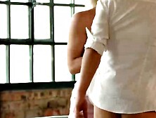 Petite Zazie Skymm showered in cum after a deep anal penetration by jock Nikki Nuttz