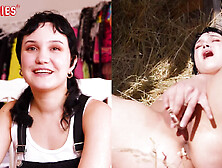 Ersties - Hannah first becomes familiar, then hot - Lust in the hayloft