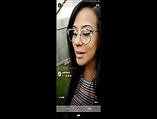 Husband Surpirses Ig Influencer Wife While She's Live.  Cums On Her Face.